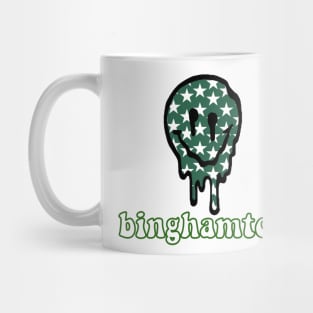 binghamton drippy smiley Mug